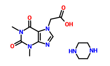 乙酸茶堿哌嗪鹽